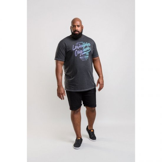 D555 Simmons T-shirt Black - T-shirts - T-shirts Homem Tamanhos Grandes