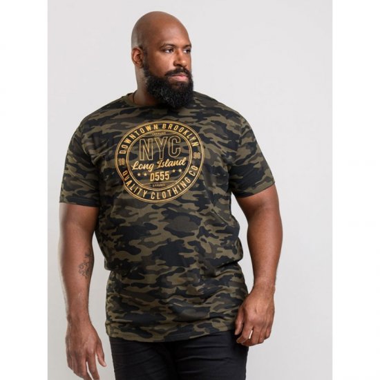 D555 Thompson T-shirt Jungle Camo - T-shirts - T-shirts Homem Tamanhos Grandes