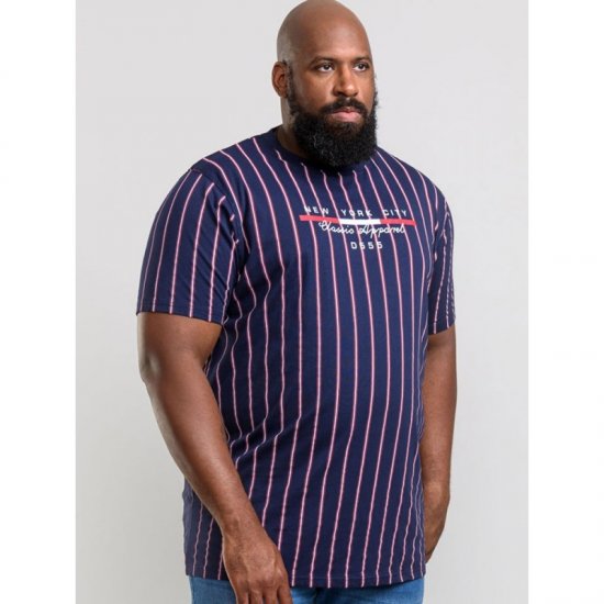 D555 Davis T-shirt Navy - T-shirts - T-shirts Homem Tamanhos Grandes