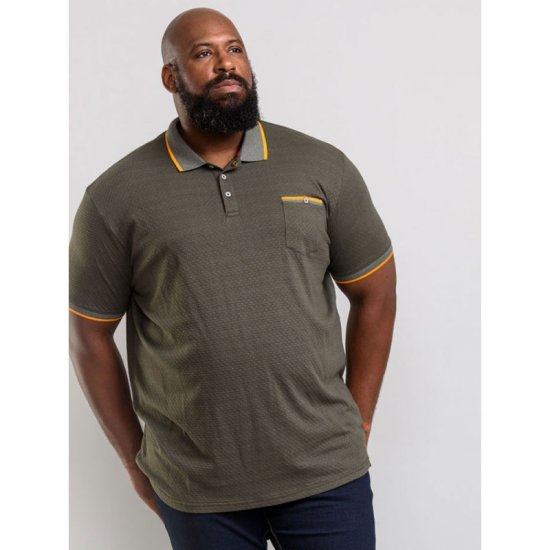 D555 Marshall Polo Khaki - Pólos - Pólos Tamanhos Grandes Homem