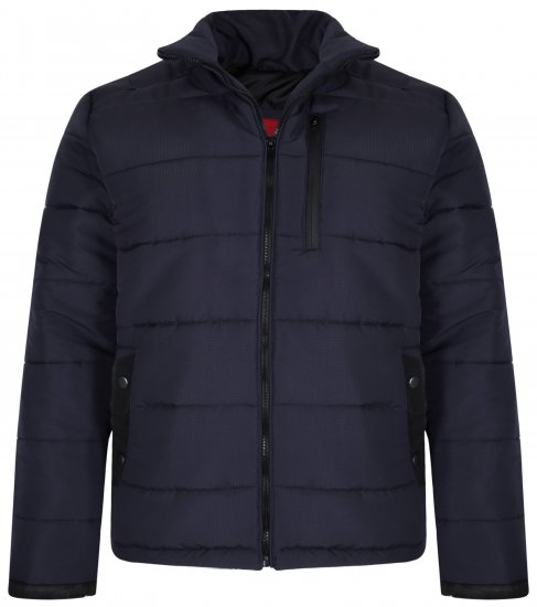 Kam Jeans KV114 Puffer Jacket Navy - Casacos - Casacos Homem Tamanhos Grandes