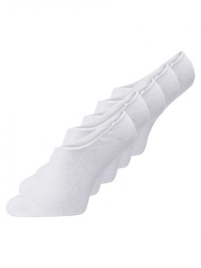 Jack & Jones Basic Meias curtas Branco pack de 5 - Roupa Interior & natação - Roupa interior Homem Tamanhos Grandes
