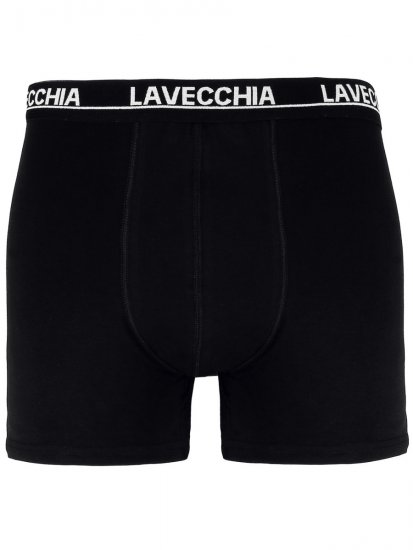 Lavecchia 1020 Boxershorts 3-pack Black/Charcoal/White - Roupa Interior & natação - Roupa interior Homem Tamanhos Grandes