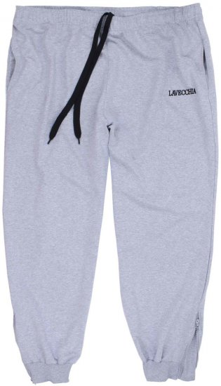 Lavecchia 2018 Sweatpants with Zippered Cuff Grey - Calças & calções de fato de treino - Calças de Fato de Treino Tamanhos Grandes 