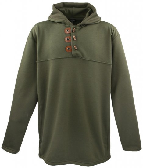 Lavecchia 605 Pullover Hoodie Khaki - Sweatshirts & hoodies - Sweatshirt & Camisolas com Capuz tamanhos grandes
