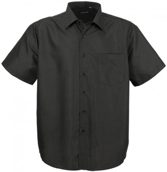 Lavecchia Classic Short Sleeve Shirt Black - Camisas - Camisas Homem Tamanhos Grandes