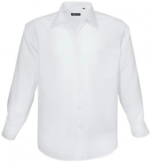 Lavecchia Classic Long Sleeve Shirt White - Camisas - Camisas Homem Tamanhos Grandes