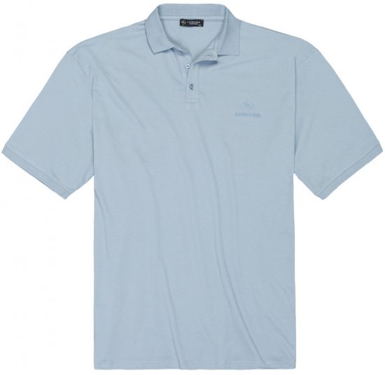 Lavecchia 1000 Pique Polo Light Blue - Pólos - Pólos Tamanhos Grandes Homem