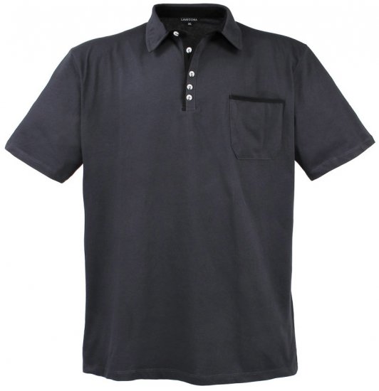 Lavecchia 1701 Jersey Poloshirt Charcoal - Pólos - Pólos Tamanhos Grandes Homem