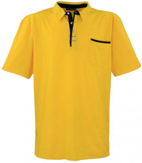 Lavecchia 1701 Jersey Poloshirt Yellow - Pólos - Pólos Tamanhos Grandes Homem