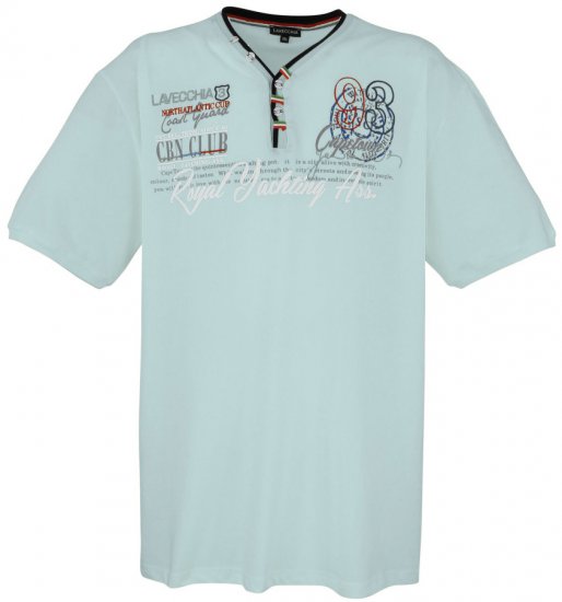 Lavecchia 608 Printed T-shirt Mint - T-shirts - T-shirts Homem Tamanhos Grandes