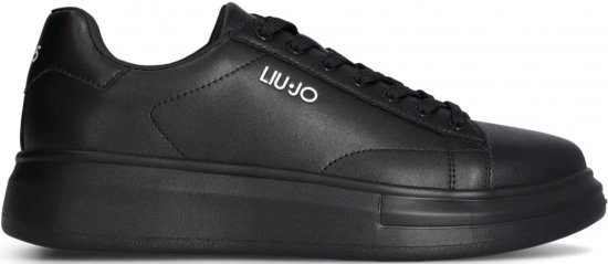 Liu Jo Big 01 Leather Sneakers Black/Black - Calçado de homem 40-52 - 