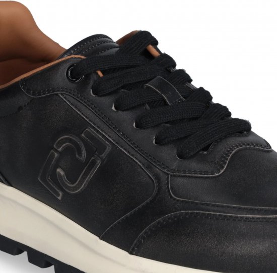 Liu Jo Running 01 Leather Sneakers Black - Calçado de homem 40-52 - 