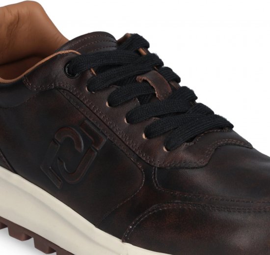Liu Jo Running 01 Leather Sneakers Brown - Calçado de homem 40-52 - 