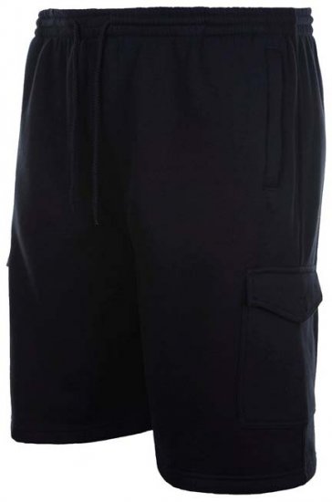Espionage LW051 calções cargo de sweatshirt pretos - Calças & calções de fato de treino - Calças de Fato de Treino Tamanhos Grandes 