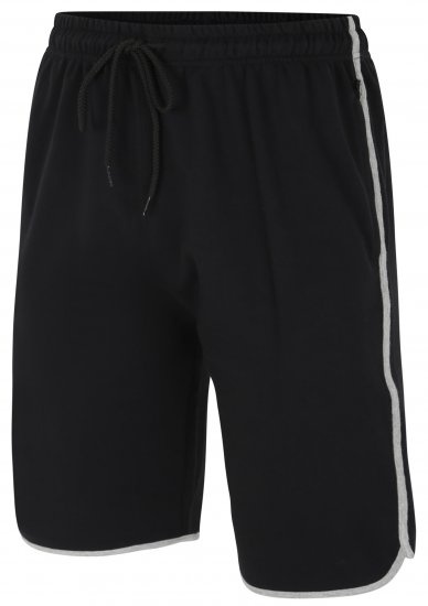 Kam Jeans 3312 Jersey Gym Shorts Black - Calças & calções de fato de treino - Calças de Fato de Treino Tamanhos Grandes 
