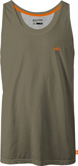 Motley Denim Madrid Tank top Dark Khaki - T-shirts - T-shirts Homem Tamanhos Grandes