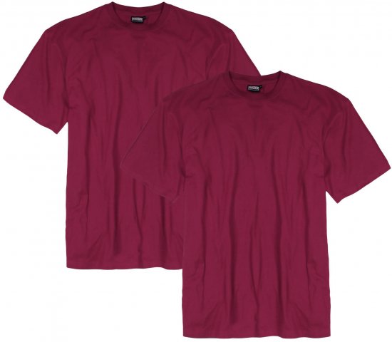 Adamo Marlon Comfort fit 2-pack T-shirt Blackberry - T-shirts - T-shirts Homem Tamanhos Grandes