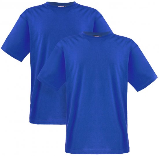 Adamo Marlon Comfort fit 2-pack T-shirt Royal Blue - T-shirts - T-shirts Homem Tamanhos Grandes
