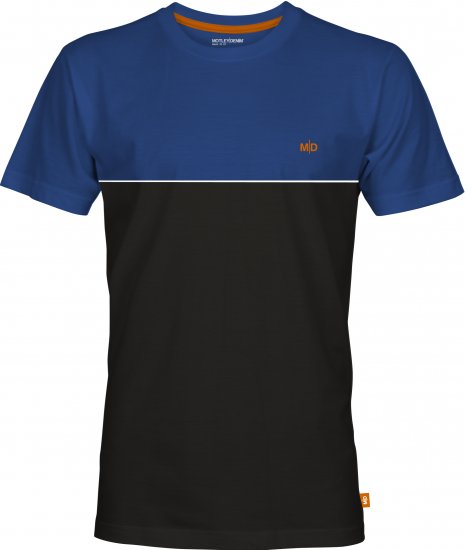 Motley Denim Athens Two-Toned T-Shirt Black/Royal Blue - T-shirts - T-shirts Homem Tamanhos Grandes