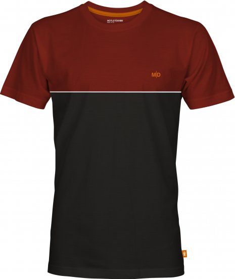 Motley Denim Athens Two-Toned T-Shirt Black/Red - T-shirts - T-shirts Homem Tamanhos Grandes