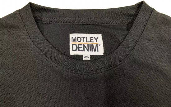 Motley Denim Technical T-shirt Black - Roupa desportiva & Outdoor - Roupa Desportiva Tamanhos Grandes