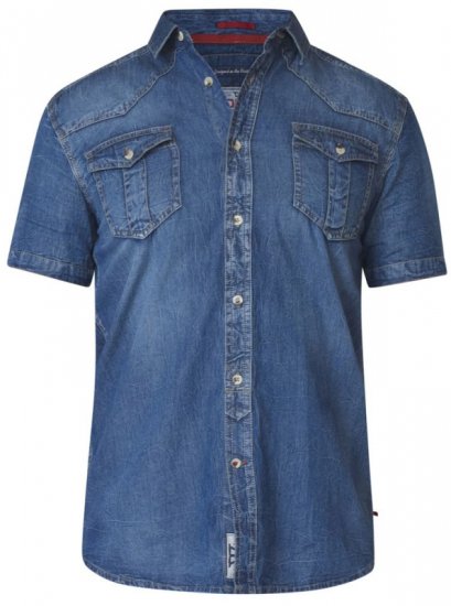 D555 Mike Denim Shirt - Camisas - Camisas Homem Tamanhos Grandes
