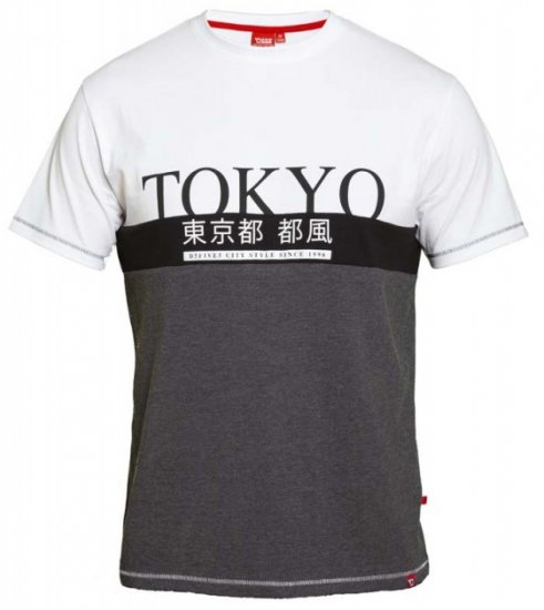 D555 Morris T-shirt Charcoal - T-shirts - T-shirts Homem Tamanhos Grandes
