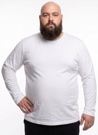 20 Nodi Carbino T-shirt de manga comprida Branco - Roupa de treino - Roupa de treino tamanho grande 