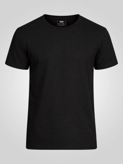 D555 Smartly T-shirt gola redonda Preto pack de 5 - T-shirts - T-shirts Homem Tamanhos Grandes