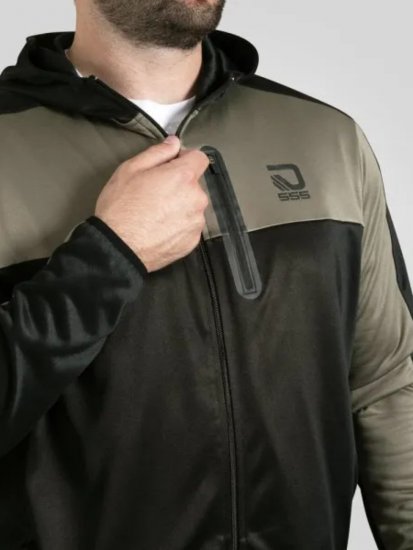 D555 Southport Hoodie com fecho Preto - Sweatshirts & hoodies - Sweatshirt & Camisolas com Capuz tamanhos grandes