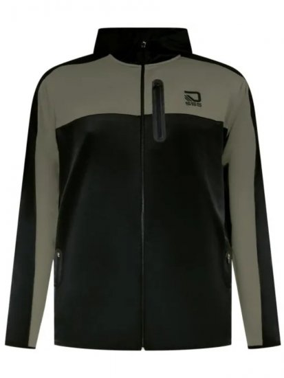 D555 Southport Hoodie com fecho Preto - Sweatshirts & hoodies - Sweatshirt & Camisolas com Capuz tamanhos grandes