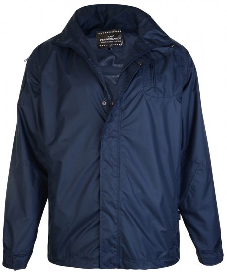 Kam Jeans KV01 Casaco de chuva Azul-marinho TALL - ROUPAS DE HOMEM MT-6XLT - Tamanhos-Tall Homem