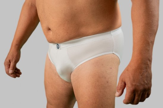 20 Nodi Stretch Cotton Briefs with Internal Elastic Band and Low Rise White - Roupa Interior & natação - Roupa interior Homem Tamanhos Grandes