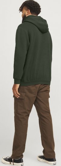 Jack & Jones Bradley Hoodie Dark Green - Sweatshirts & hoodies - Sweatshirt & Camisolas com Capuz tamanhos grandes