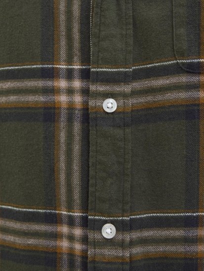 Jack & Jones Classic Flannel Long Sleeve Shirt Green - Camisas - Camisas Homem Tamanhos Grandes
