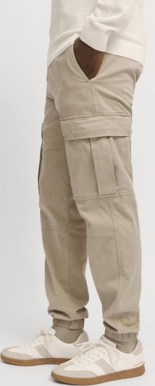 Jack & Jones Jonnie Cuffed Cargo Pants Beige - Jeans & calças - Jeans & Calças Tamanhos Grandes Homem