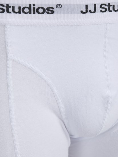 Jack & Jones Soho Solid Trunks 3-pack White/Grey/Black - Roupa Interior & natação - Roupa interior Homem Tamanhos Grandes