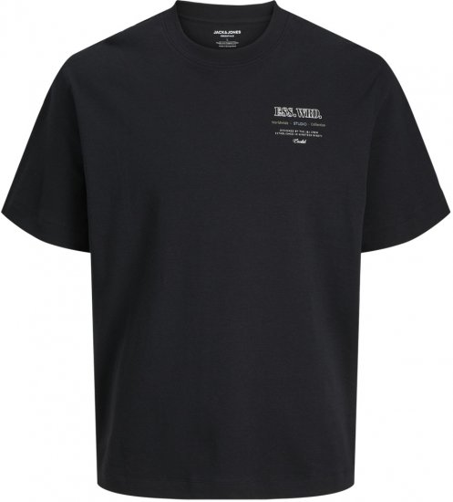 Jack & Jones Urban Edge Studio T-shirt Black - T-shirts - T-shirts Homem Tamanhos Grandes