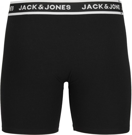 Jack & Jones Solid Boxer 3-Pack Black - Boxers - Boxers Homem Tamanhos Grandes