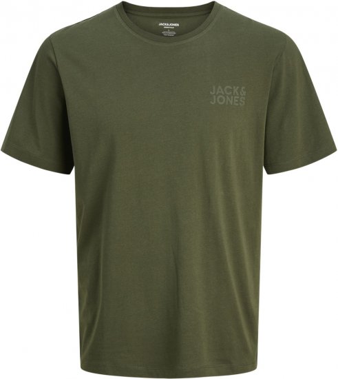Jack & Jones CORP Logo T-Shirt Green - T-shirts - T-shirts Homem Tamanhos Grandes