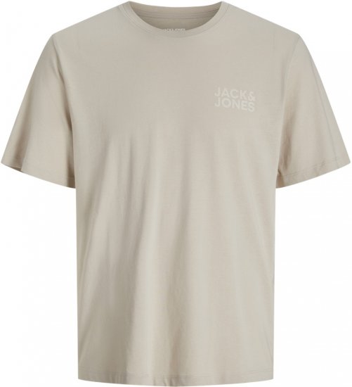 Jack & Jones CORP Logo T-shirt Grey - T-shirts - T-shirts Homem Tamanhos Grandes