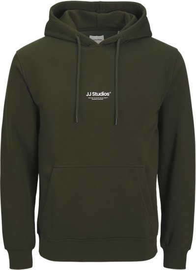 Jack & Jones Soho Hoodie Green - Sweatshirts & hoodies - Sweatshirt & Camisolas com Capuz tamanhos grandes