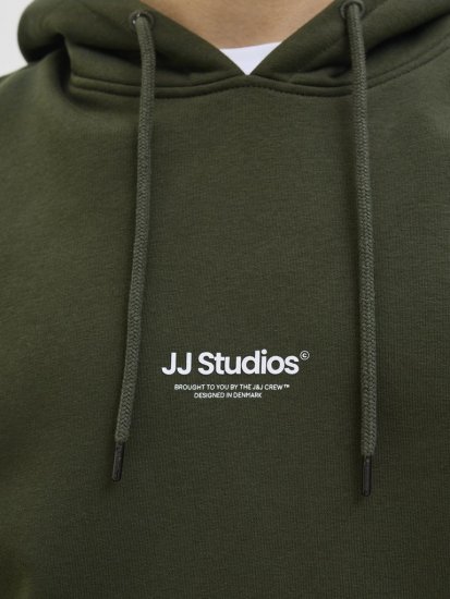 Jack & Jones Soho Hoodie Green - Sweatshirts & hoodies - Sweatshirt & Camisolas com Capuz tamanhos grandes
