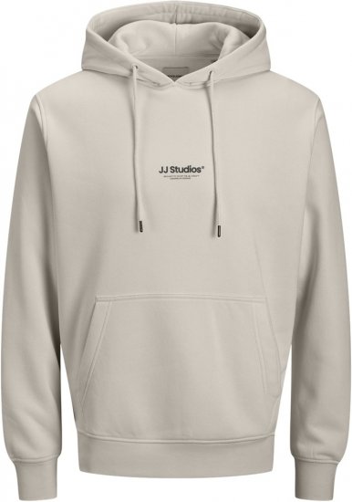 Jack & Jones Soho Hoodie Grey - Sweatshirts & hoodies - Sweatshirt & Camisolas com Capuz tamanhos grandes