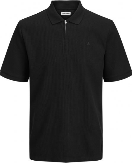 Jack & Jones Austin Polo Short Sleeve Black - Pólos - Pólos Tamanhos Grandes Homem