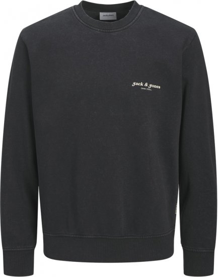 Jack & Jones Dover Sweatshirt Black - Sweatshirts & hoodies - Sweatshirt & Camisolas com Capuz tamanhos grandes