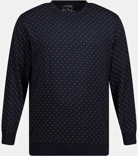 JP1880 Pyjamas Two-piece Long Sleeve and Long Trousers Navy - Roupa Interior & natação - Roupa interior Homem Tamanhos Grandes