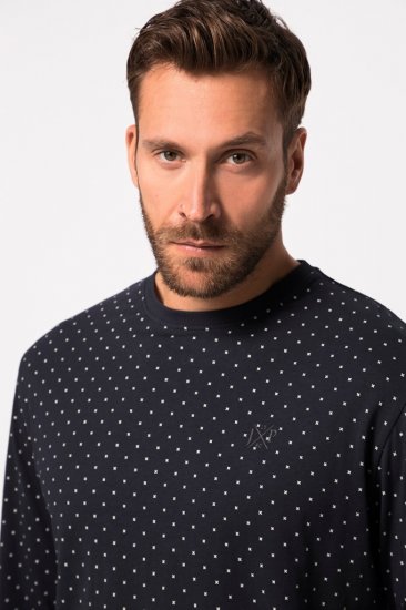 JP1880 Pyjamas Two-piece Long Sleeve and Long Trousers Navy - Roupa Interior & natação - Roupa interior Homem Tamanhos Grandes