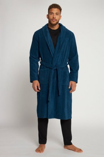 JP1880 Bathrobe Terry Navy - Roupões & toalhas de banho - Roupões masculino tamanhos grandes